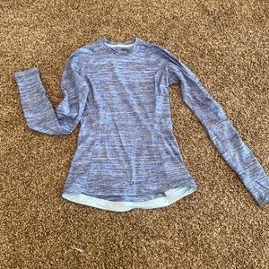 pretty blue long sleeve lulu top
